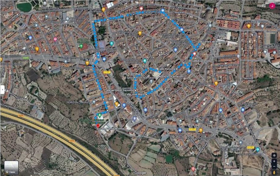 RECORRIDO CABALGATA REYES MAGOS 2023.
